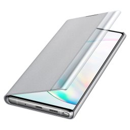 Оригинален Калъф Clear View за Samsung Galaxy Note 10 Plus - Сив