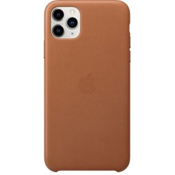 Оригинален гръб Leather за Apple iPhone 11 Pro Max - Кафяв
