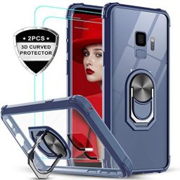 Гръб Military ring за Samsung Galaxy S9 - Син