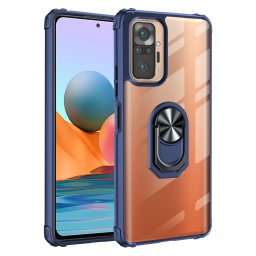 Калъф Military ring за Xiaomi Redmi Note 10 Pro /Note 10 Pro Max 4G - Син