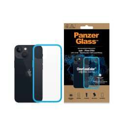 Гръб PanzerGlass за iPhone 13 mini, ClearCase - Синя рамка