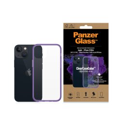 Гръб PanzerGlass за iPhone 13 mini, ClearCase - Лилава рамка