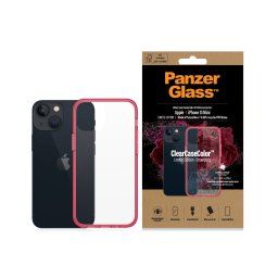 Гръб PanzerGlass за iPhone 13 mini, ClearCase - Червена рамка