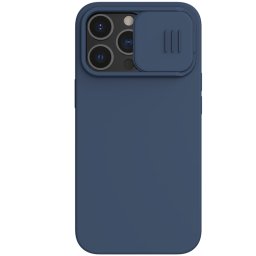 Гръб Nillkin Camshield Silky magnetic silicone case за iphone 13 Pro - Син