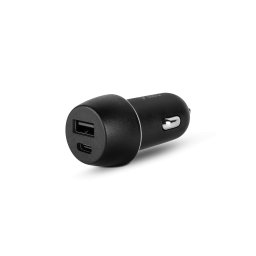 Адаптер за кола 12V ttec SmartCharger Duo PD In-Car Charger USB-C+USB-A 30W, Black