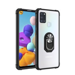 Гръб Military ring за Samsung Galaxy A21s - Черен
