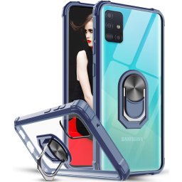 Гръб Military ring за Samsung Galaxy A71 - Син