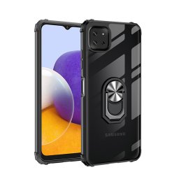 Калъф Military ring за Samsung Galaxy A22 4G - Черен
