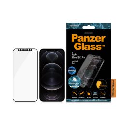 Стъклен протектор PanzerGlass за Apple iPhone 12 / 12 Pro 6.1 Anti-Bluelight, CaseFriendly, Antibacterial, Pro- Черен