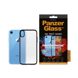 Гръб PanzerGlass за iPhone XR Clear Case - Черна рамка