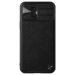 Гръб Nillkin leather camshield за iPhone 13 Pro Max - Черен,