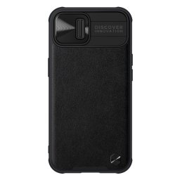 Гръб Nillkin leather camshield за iPhone 13 - Черен