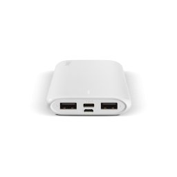 Външна батерия PowerSlim Duo 10.000mAh Universal Mobile Charger - Бяла