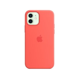Оригинален гръб Apple Silicone Magsafe Cover за iPhone 12/12 Pro - Pink Citrus, MHL03ZM/A
