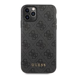 Гръб Guess 4G Hard Case Metal Logo за iPhone 11 Pro - Сив
