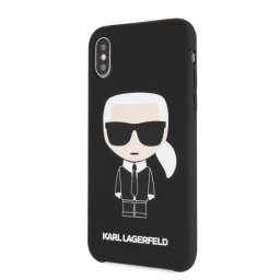 Гръб Karl Lagerfeld Full Body Iconic Hard Case за iPhone X/XS - Черен