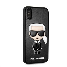 Гръб Karl Lagerfeld Ikonik TPU Case - Черен за iPhone X / XS