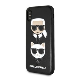 Гръб Karl Lagerfeld Karl and Choupette Hard Case - Черен за iPhone X / XS