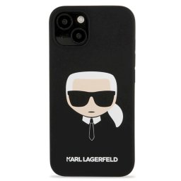 Гръб Karl Lagerfeld Liquid Silicone Karl Head Case за iPhone 13 - Черен
