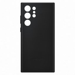 Оригинален гръб Samsung Leather Cover за Galaxy S22 Ultra - Черен EF-VS908LBE