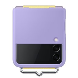 Гръб Samsung Silicone Cover with Strap за Galaxy Z Flip 3 - Лилав, EF-GF711TVE