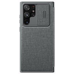 Калъф Nillkin Qin Pro за Samsung GalaxyS22 Ultra - Сив