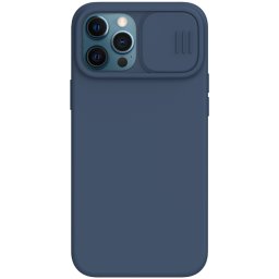 Гръб Nillkin Camshield Silky magnetic silicone case за iphone 12/12 pro - Син