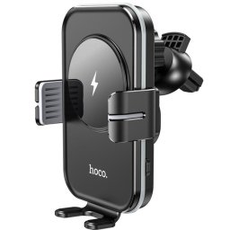 Стойка за кола с безжично зареждане Hoco CA80 Buddy smart wireless - Черна