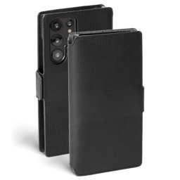 Калъф Krusell Leather Phone Wallet за Samsung Galaxy S22 Ultra - Черен