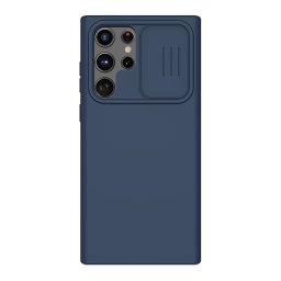 Гръб Nillkin CamShield Silky Silicone Case за Samsung Galaxy S22 Ultra - Син