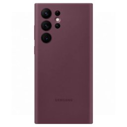 Гръб Samsung Silicone Cover за Galaxy S22 Ultra - Бордо, EF-PS908TEE