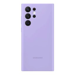 Оригинален гръб Samsung Silicone Cover за Galaxy S22 Ultra - Лилав, EF-PS908TVE
