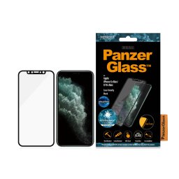 Стъклен протектор PanzerGlass за Apple Iphone Xs Max/11 Pro Max AntiBlueLight, AntiBacterial CaseFriendly, Black