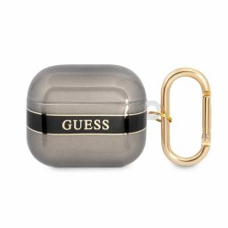 Калъф Guess TPU Printed Stripe Case за AirPods 3 - Черен
