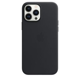 Оригинален гръб Apple Leather Case with MagSafe за iPhone 13 Pro Max - Черен, MM1R3ZM/A
