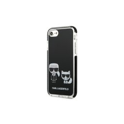 Гръб Karl Lagerfeld TPE Karl and Choupette Case за iPhone 7/8/SE2020/SE2022 - Черен
