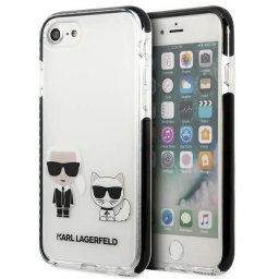 Гръб Karl Lagerfeld TPE Karl and Choupette Case за iPhone 7/8/SE2020/SE2022 - Бял