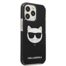Гръб Karl Lagerfeld TPE Choupette Head Case за iPhone 13 Pro Max - Черен