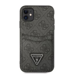 Гръб Guess 4G Saffiano Double Card Case за iPhone 11 - Черен