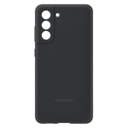 Оригинален гръб Samsung Silicone Cover за Galaxy S21 FE - Тъмно сив, EF-PG990TBE