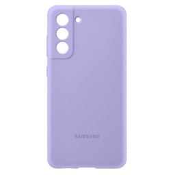 Оригинален гръб Гръб Samsung Silicone Cover за Galaxy S21 FE - Лилав, EF-PG990TVE