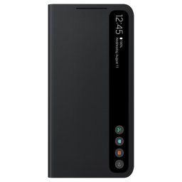 Оригинален калъф Samsung Clear View Cover за Galaxy S21 FE Тъмно сив, EF-ZG990CBE