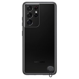 Калъф Samsung Clear Protective Cover за Galaxy S21 Ultra - Черен, EF-GG998CBE
