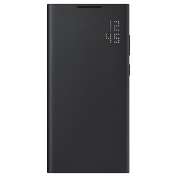Оригинален калъф Samsung LED View Cover за Galaxy S22 Ultra - Черен, EF-NS908PBE