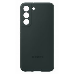 Оригинален калъф Samsung Silicone Cover за Galaxy S22 - Тъмно зелен, EF-PS901TGE