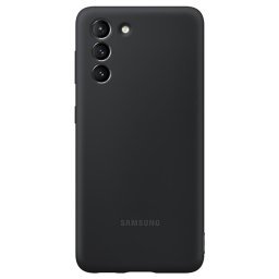 Оригинален гръб Samsung Silicone Cover за Galaxy S21 Plus - Черен, EF-PG996TBE