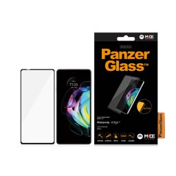 Стъклен протектор PanzerGlass за Motorola Moto Edge 20 CaseFriendly - Черен