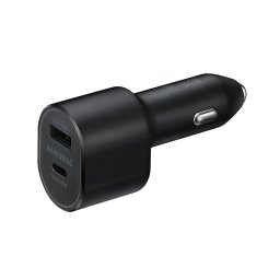Зарядно 12V Samsung Fast Charger Dual USB 45W Car Charger с кабел Type C - Черно EP-L5300XBE