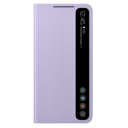 Оригинален калъф Samsung Clear View Cover за Samsung Galaxy S21 FE - Лилав, EF-ZG990CVE
