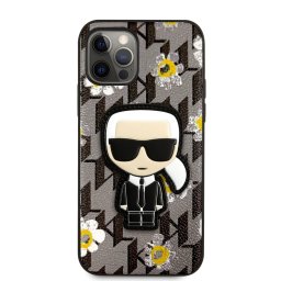Гръб Karl LagerfeldIkonik Flower Case за iPhone 12/12 Pro - Сив